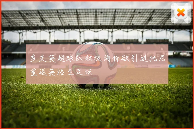 多支英超球队积极询价欲引进托尼重返英格兰足坛